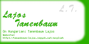 lajos tanenbaum business card